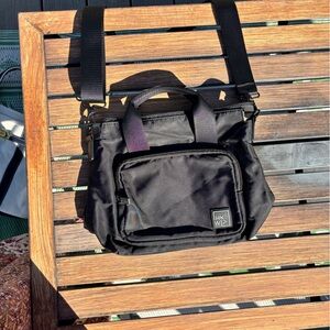 Ihkwip Black Crossbody Tote Bag